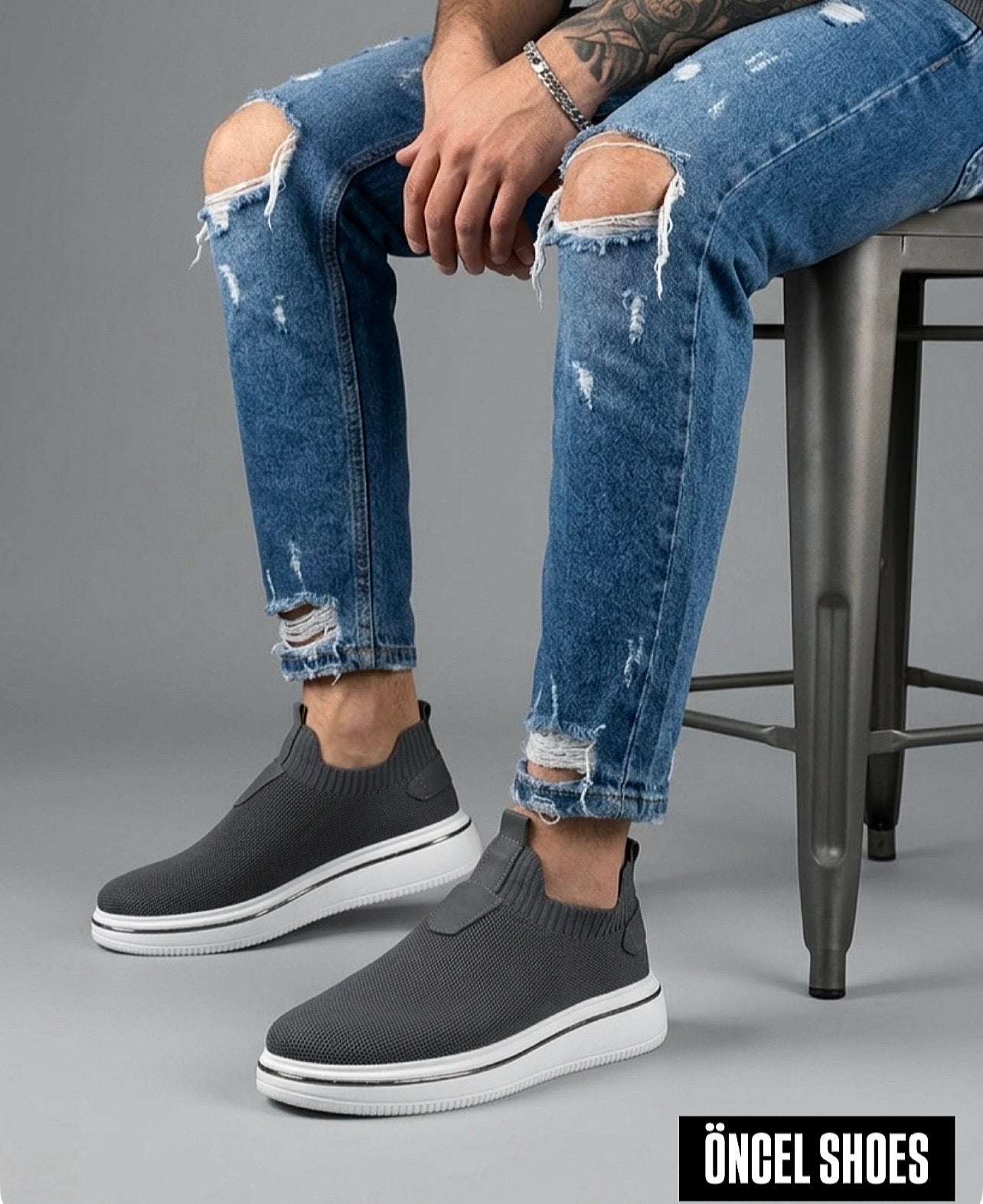 BOY UZATAN ÖZEL OLARAK ÜRETİM YAPTIĞIMIZ %100 GERÇEK TRİKO SNEAKERS