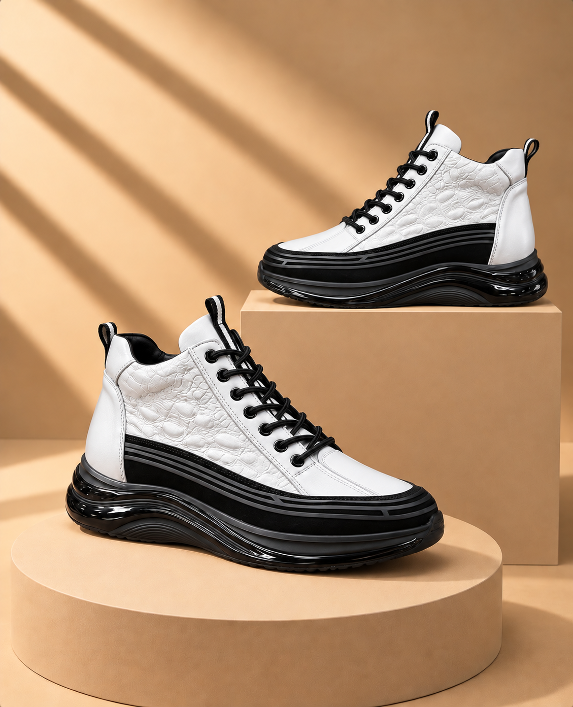 TİMSAH SNEAKERS BOOTS / ORİJİNAL %100 HAKİKİ DERİ EL YAPIMI