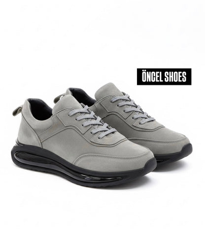 SNEAKERS FÜME NUBUK / ORİJİNAL İÇİ DIŞI HAKİKİ DERİ