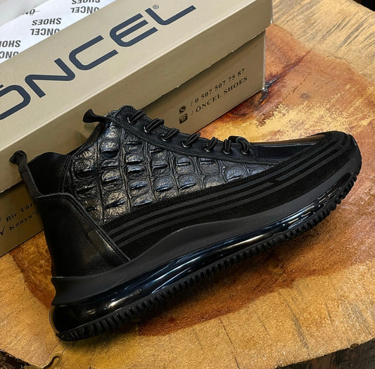 TİMSAH SNEAKERS BOOTS / ORİJİNAL %100 HAKİKİ DERİ EL YAPIMI