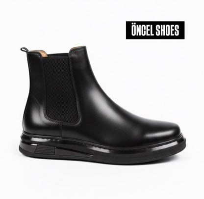 CHELSEA ÖZEL ÜRETİM ORİJİNAL %100 ANTİK DERİ YÜKSEK HAFIZALI TABAN