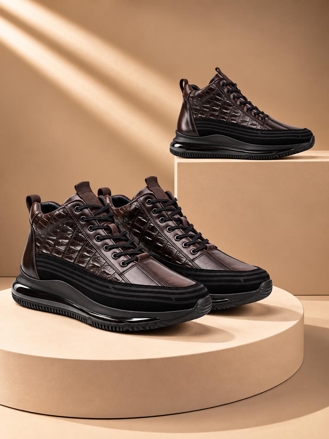 TİMSAH SNEAKERS BOOTS / ORİJİNAL %100 HAKİKİ DERİ EL YAPIMI