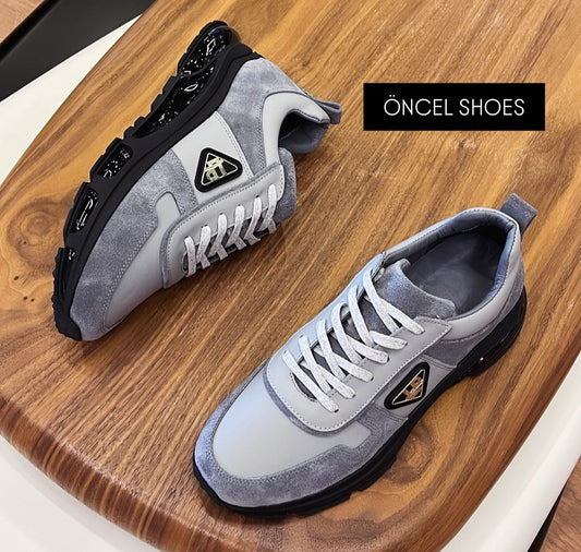 SNEAKERS FÜME GARNİ / ORİJİNAL İÇİ DIŞI HAKİKİ DERİ