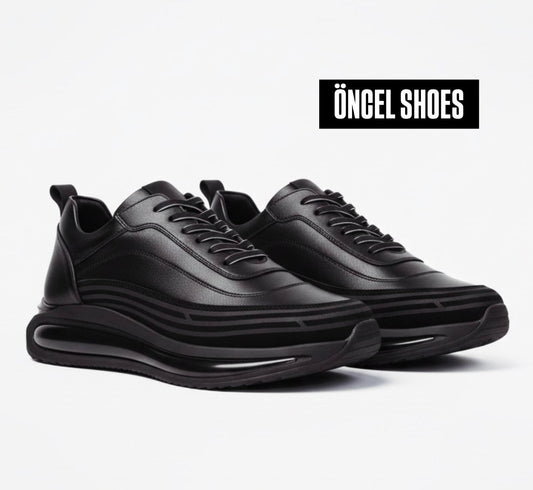 SNEAKERS %100 İÇİ DIŞI HAKİKİ DERİ BALON TABAN