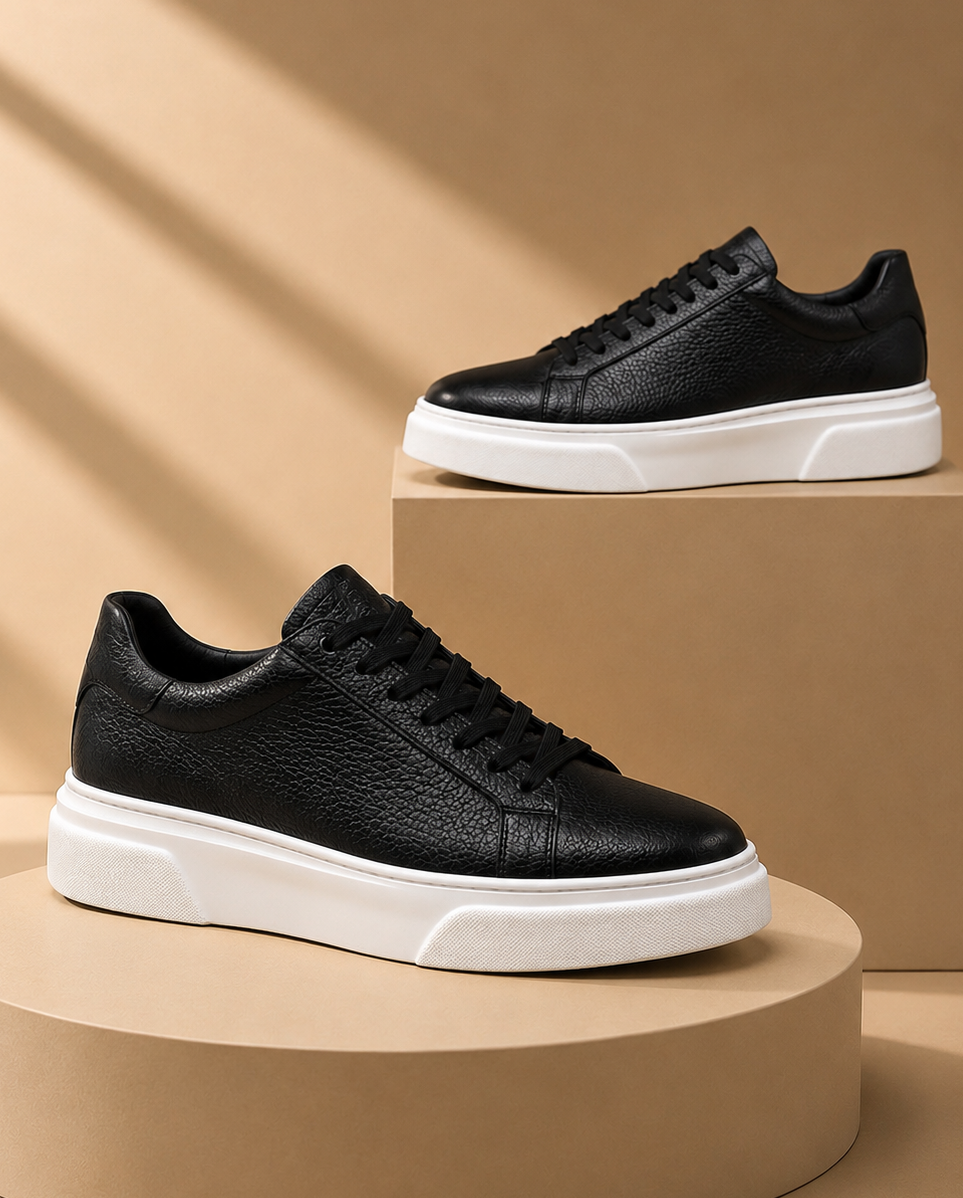 BOY UZATAN SNEAKERS / ÖZEL ÜRETİM %100 GERÇEK İÇİ DIŞI HAKİKİ FLOTHER DERİ / ORİJİNAL EVA TABAN