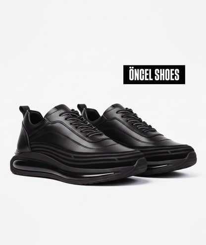SNEAKERS BLACK / %100 İÇİ DIŞI HAKİKİ DERİ