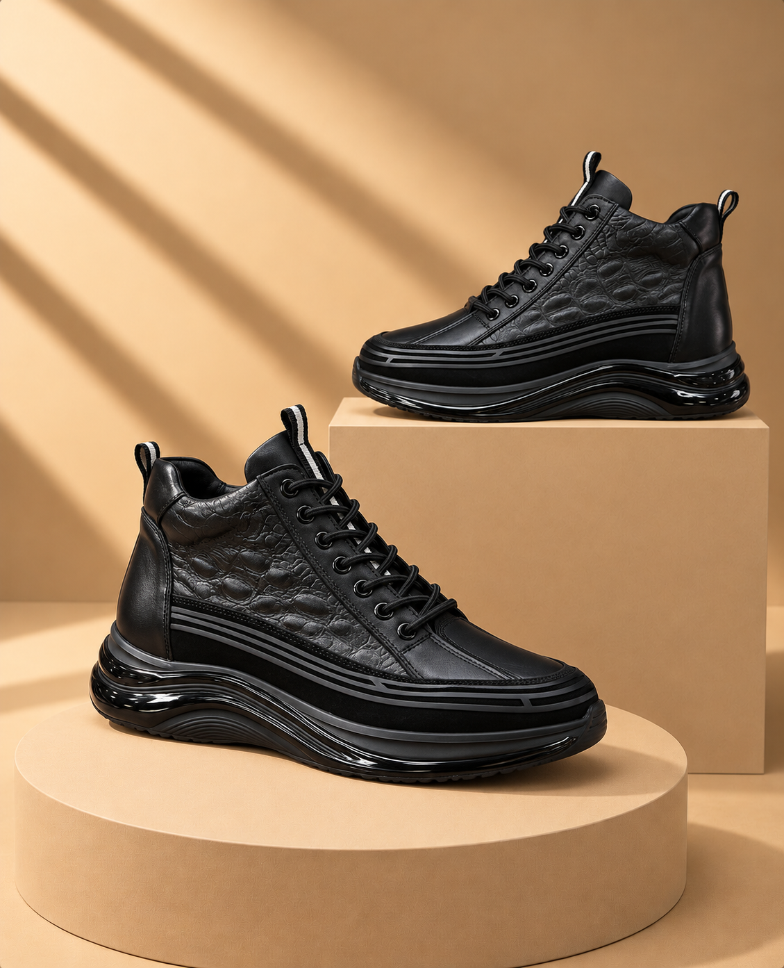 TİMSAH SNEAKERS BOOTS / ORİJİNAL %100 HAKİKİ DERİ EL YAPIMI
