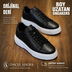 BOY UZATAN SNEAKERS / ÖZEL ÜRETİM %100 GERÇEK İÇİ DIŞI HAKİKİ FLOTHER DERİ / ORİJİNAL EVA TABAN