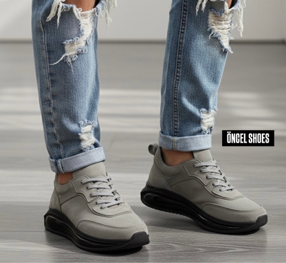 SNEAKERS FÜME NUBUK / ORİJİNAL İÇİ DIŞI HAKİKİ DERİ
