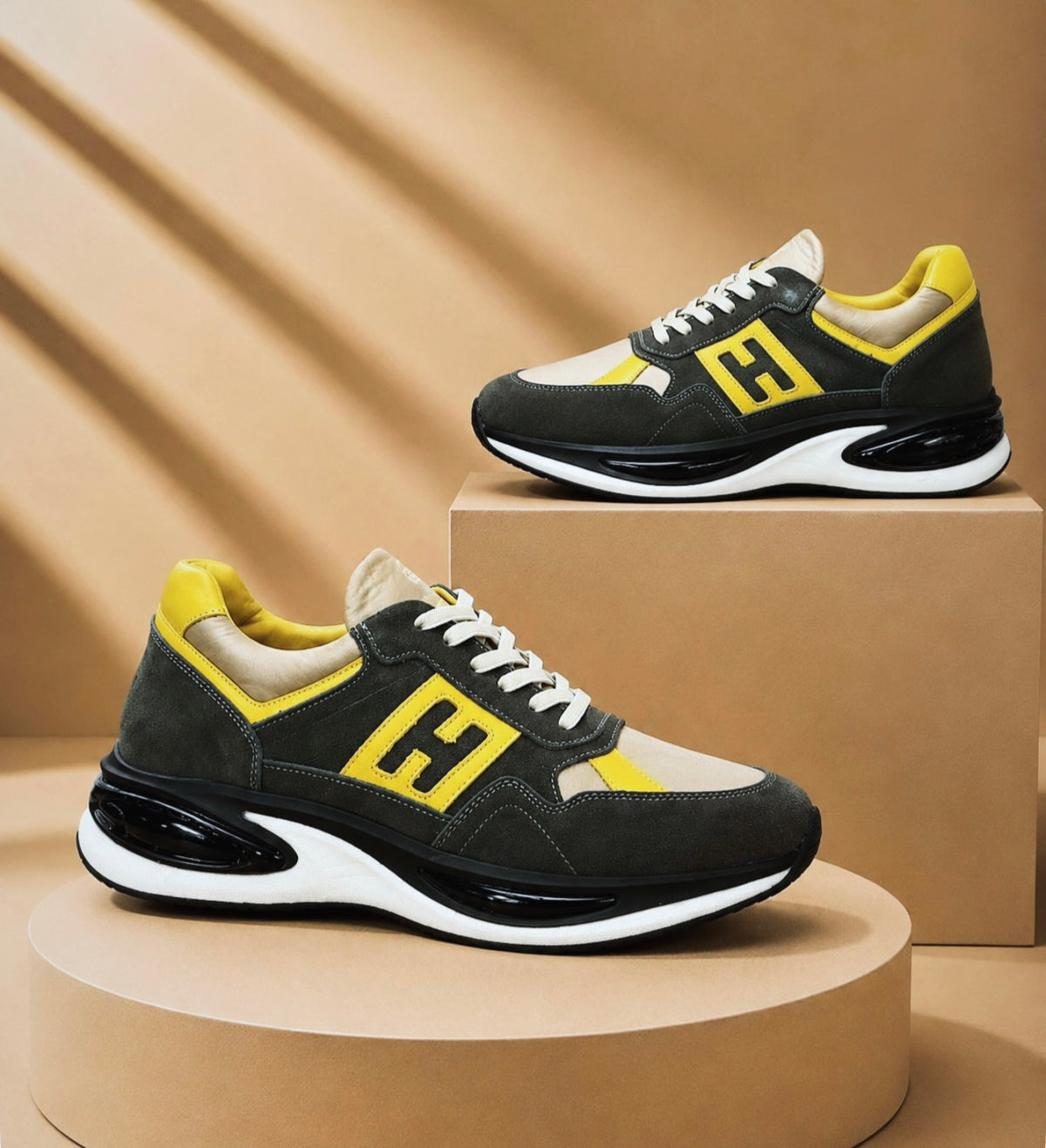 YENİ SNEAKERS / ORİJİNAL DERİ İTHAL YÜKSEK TABAN