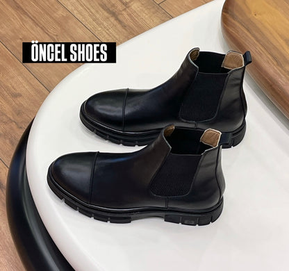 CHELSEA MASKARATLI / %100 HAKİKİ DERİ EVA TABAN