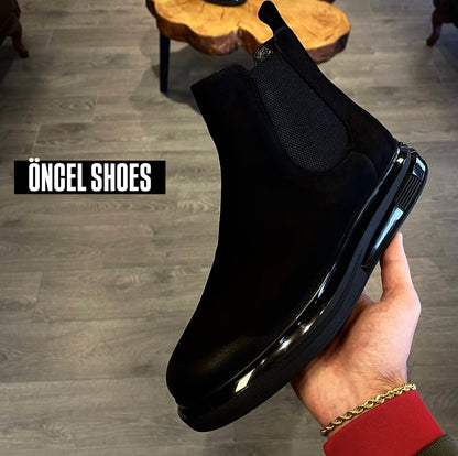 CHELSEA ÖZEL ÜRETİM ORİJİNAL %100 NUBUK DERİ YÜKSEK HAFIZALI TABAN