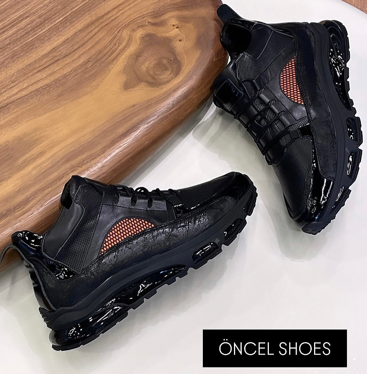 SNEAKERS BOOTS ORİJİNAL %100 HAKİKİ DERİ İTHAL TABAN