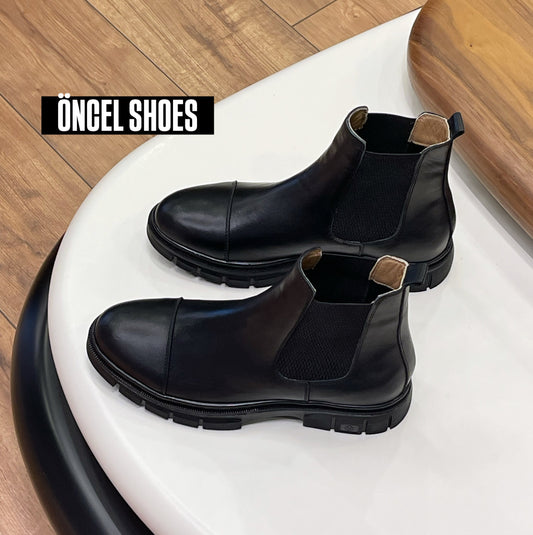 CHELSEA MASKARATLI / %100 HAKİKİ DERİ EVA TABAN