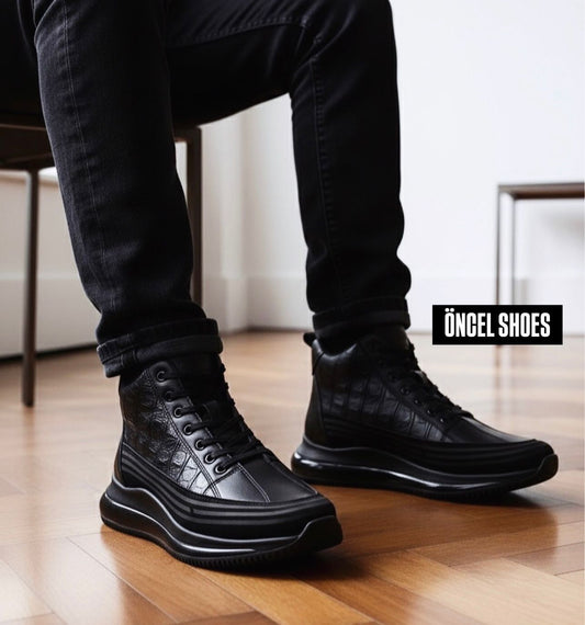 TİMSAH SNEAKERS BOOTS / ORİJİNAL %100 HAKİKİ DERİ EL YAPIMI