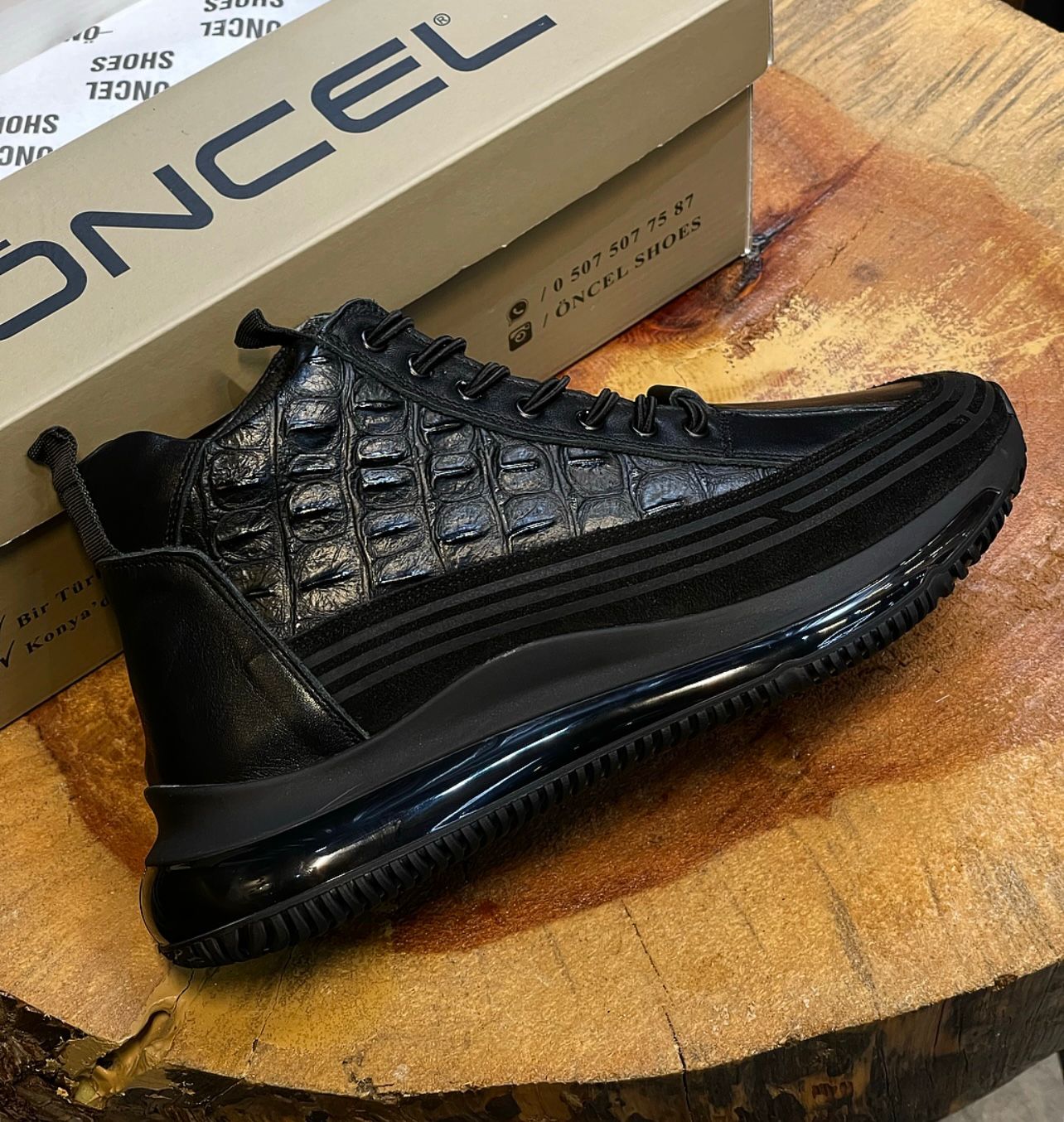 TİMSAH SNEAKERS BOOTS / ORİJİNAL %100 HAKİKİ DERİ EL YAPIMI